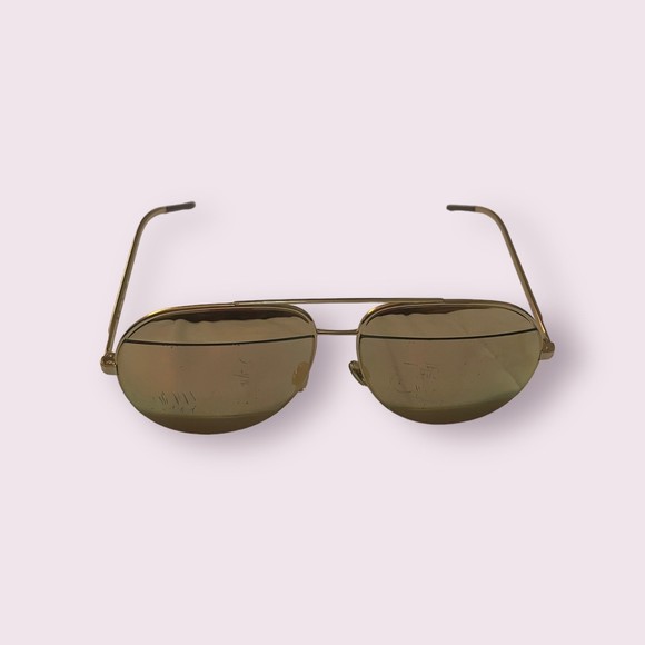 Christian Dior‎ Split 1 Aviator Gold/Pink Sunglasses main image 4